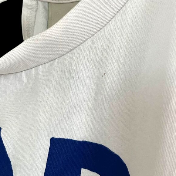 Farm Rio Small Alberto Pitta Mar Da Bahia Jumpsuit White Blue Print Romper Beach - Picture 7 of 12